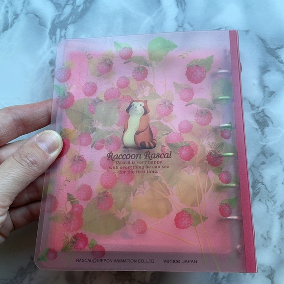 Nippon Animation Raccoon Rascal mini binder - USED - Picture 7 of 7